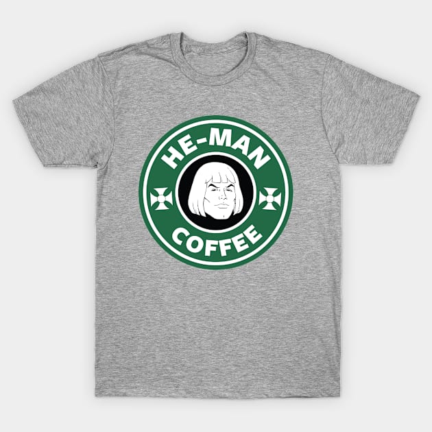 He Man And The Masters Of Universe Starbucks Coffee T-Shirt by Rebus28